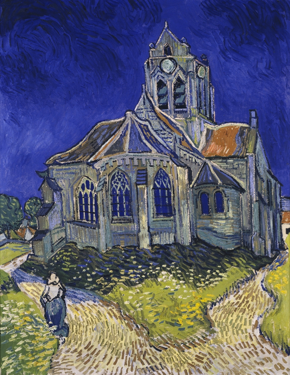 The church in Auvers-sur-Oise, view from the Chevet