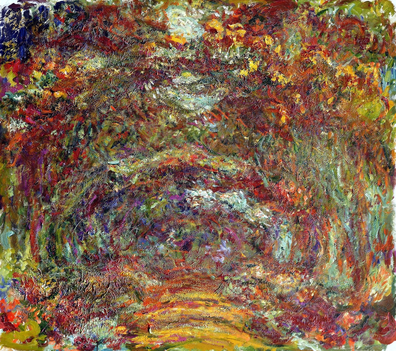 The rose-way in Giverny