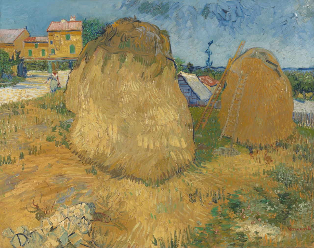 Wheat stacks in Provence