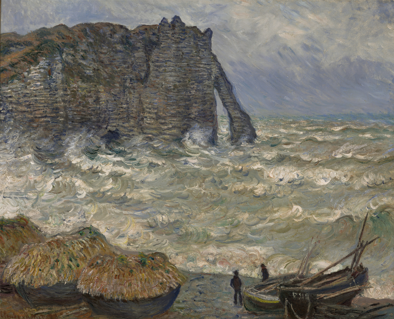 Rough Sea at Etretat