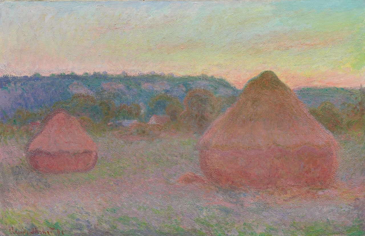 Stacks of Wheat (End of Day, Autumn)